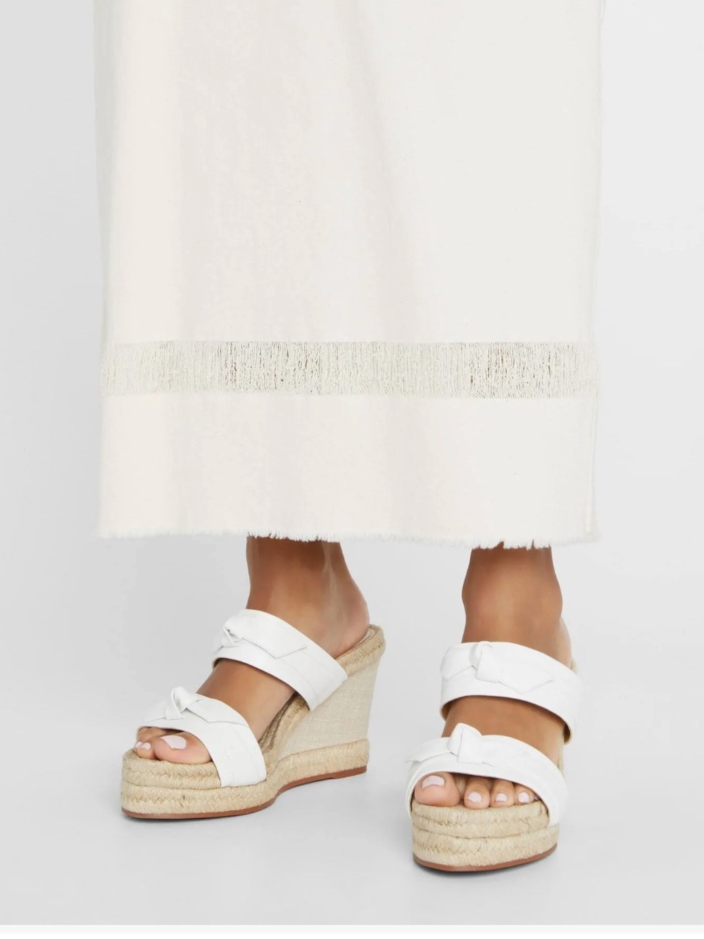Alexandre Birman Clarita Espadrille Jute Wedge Size 37.5